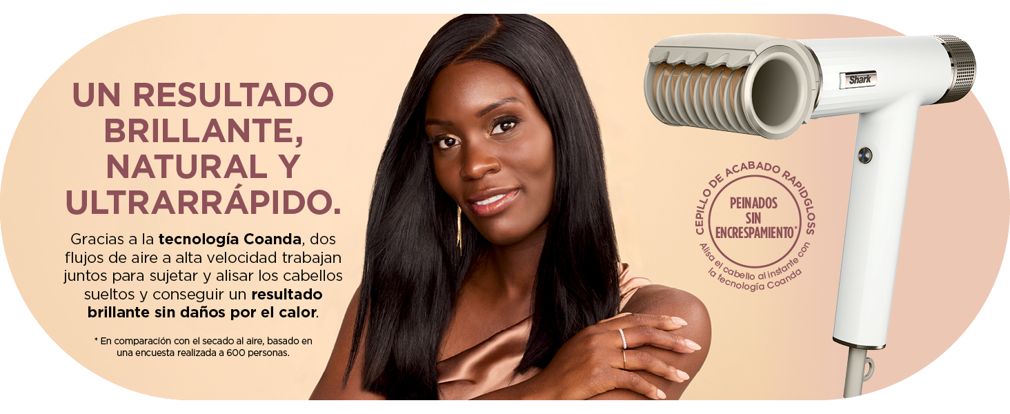 Accesorios Secadores de pelo Shark SpeedStyle: cepillo de acabado antifrizz* RapidGloss